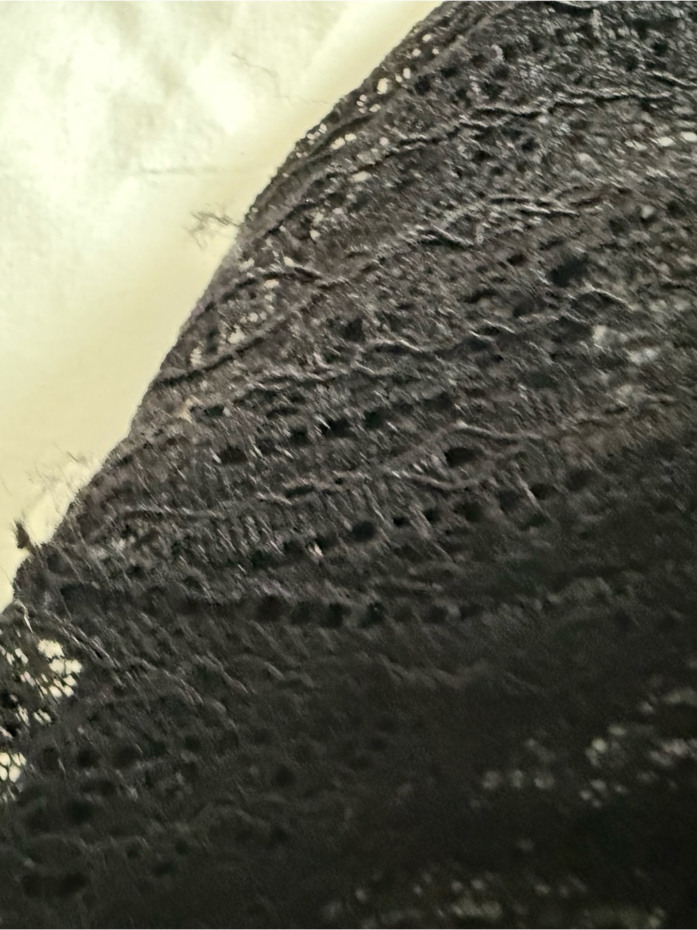 ModCloth Black Lace Ruffled Neck Top - Picture 7 of 9